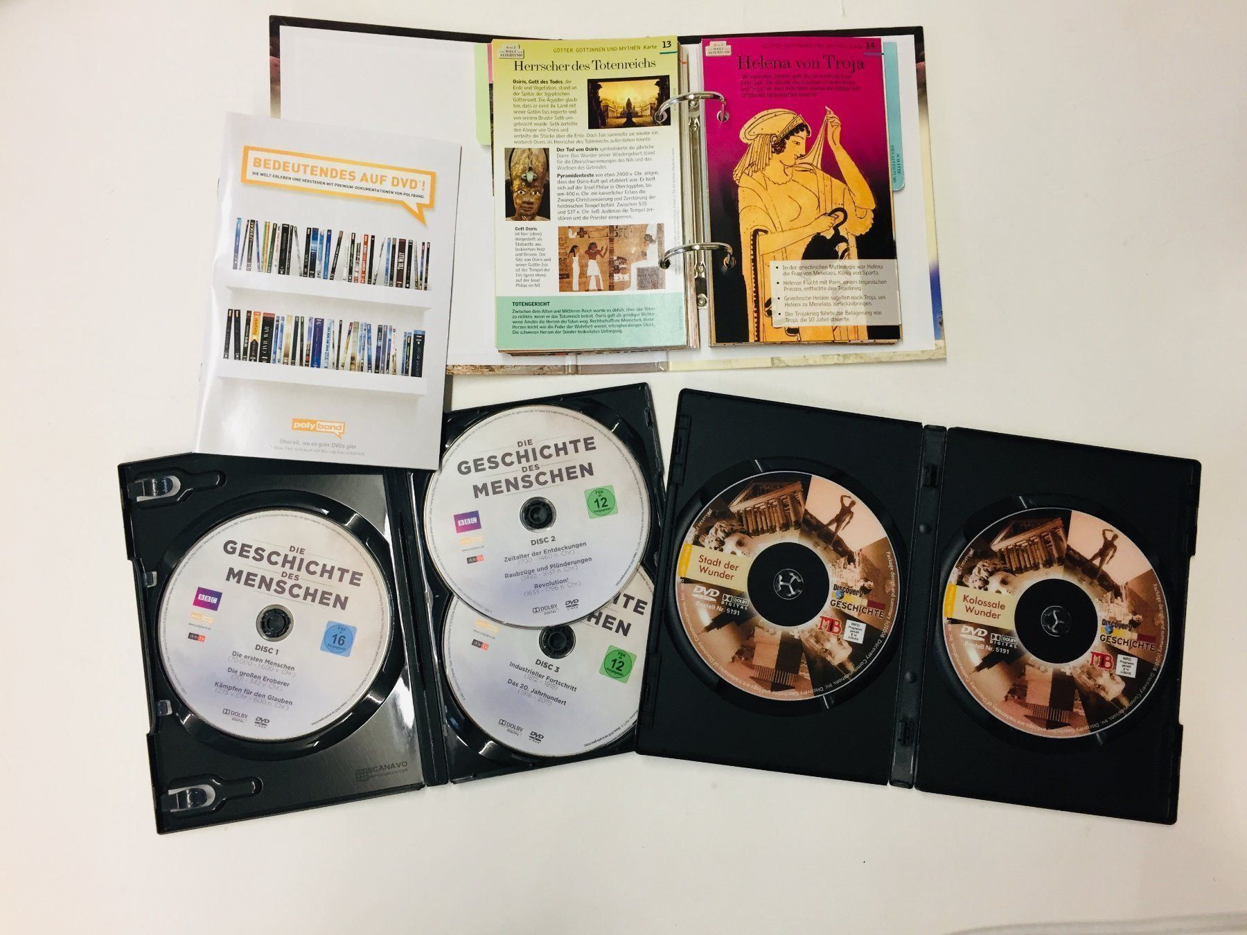 Alle DVDs: Geschichte der Menschen + 7 Weltwunder – Gebraucht aus Schaffhausen von sparzone 4