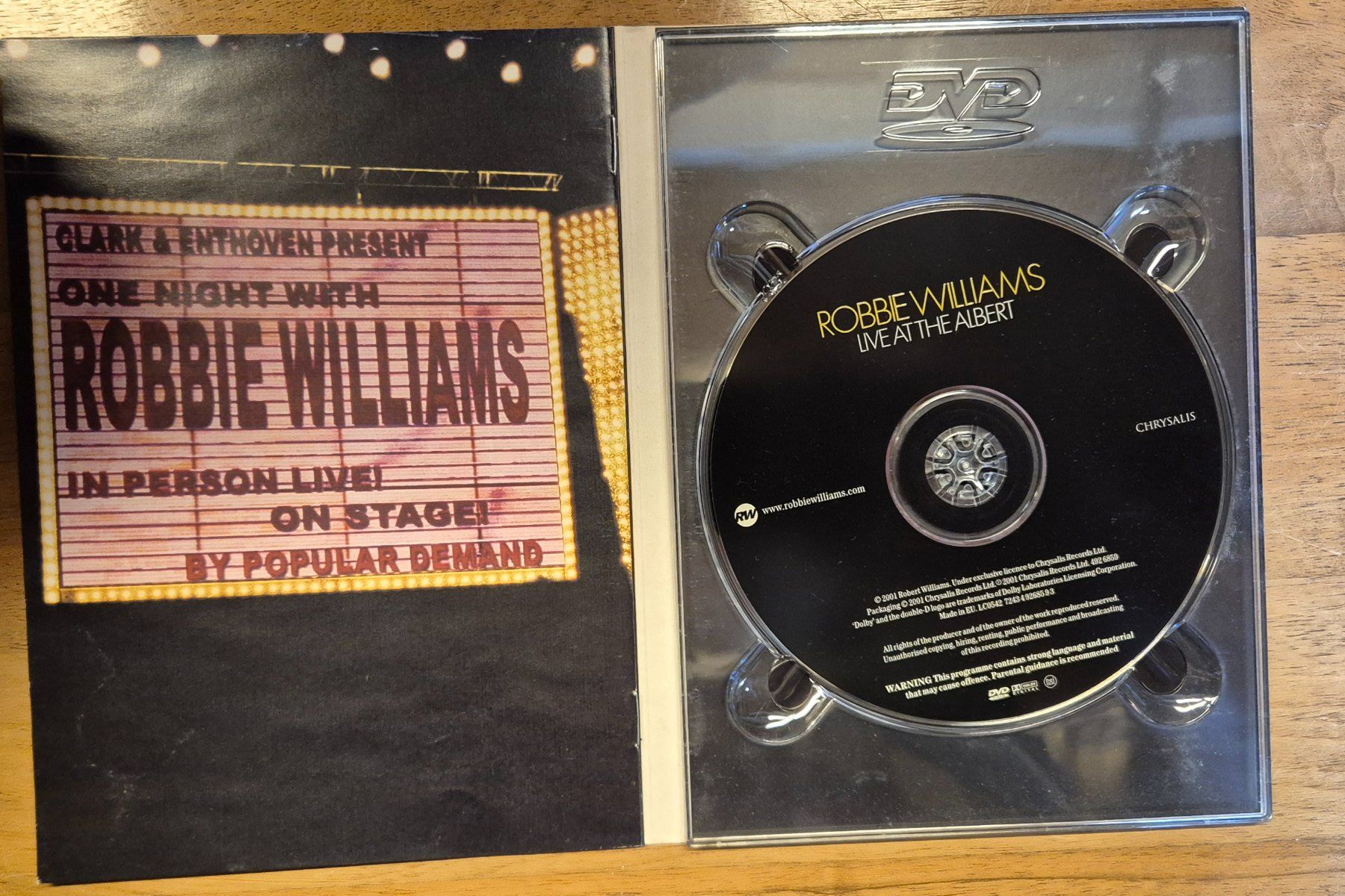 Tutti i DVDs: DVD "Robbie Williams - Live at the Albert" – Usato da Spreitenbach venduto da Weha9 2