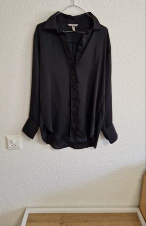 H&M Satin Hemd Blusenkleid / lange Bluse Gr. S/M (neu)