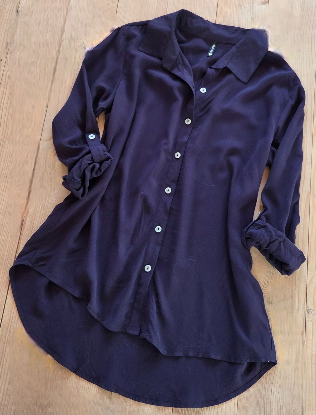 Camicette: Bluse elegant,dunkelblau,angenehmer Stoff,Gr.S – Nuovo (secondo la descrizione) da Siblingen venduto da Vany_McDougall 7