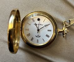 Elegante Paul V. Braun Taschenuhr, goldfarben