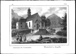 Allweg Winkelried Kapelle Litho von Weibel Comtesse 1839