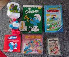 Schlümpfe Sammlung: Spiele, CD, Tasse, Plüschfigur, Top!