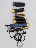 Föhn mit 5 Styling-Aufsätzen und elektrischem Glättkamm
