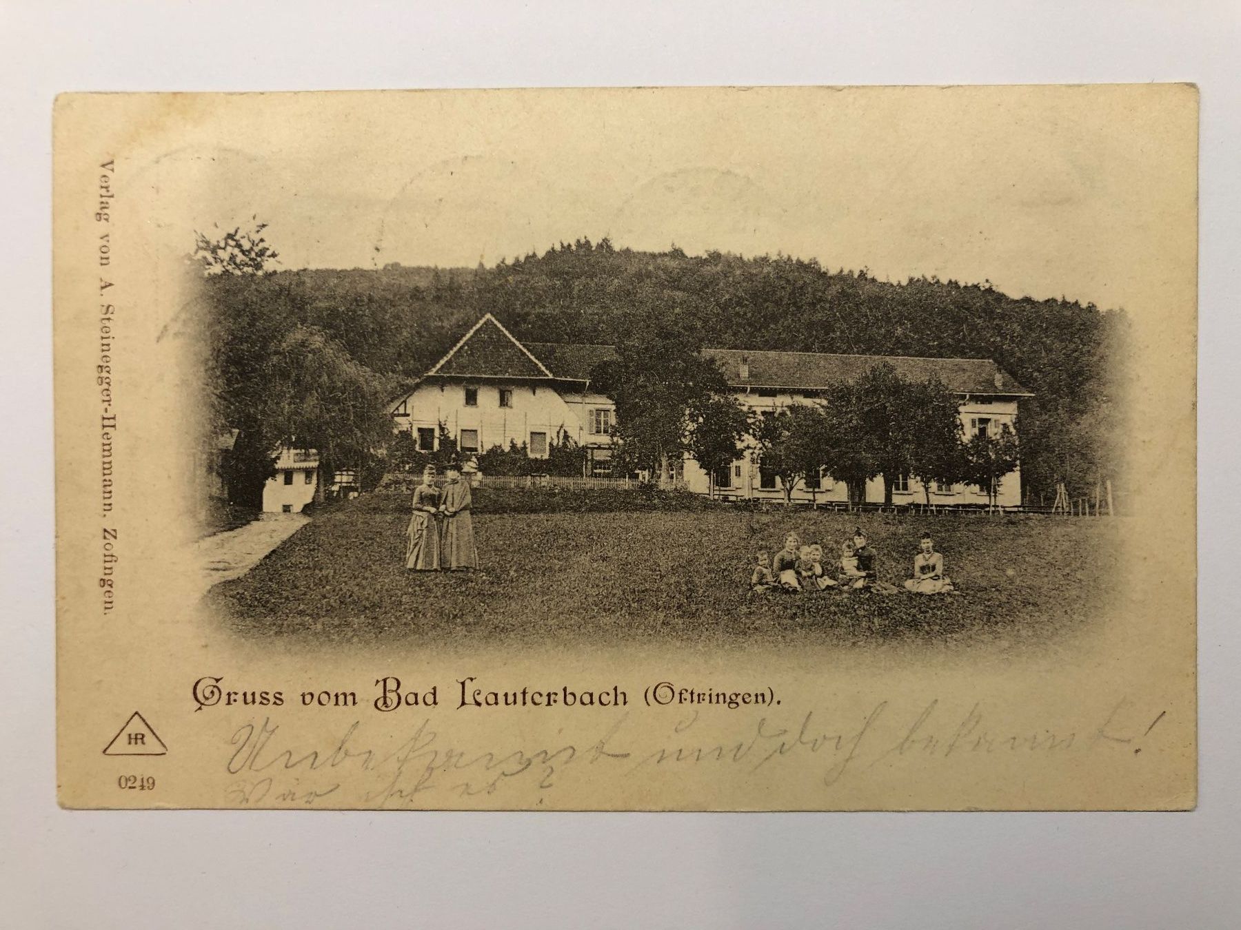 Cartoline postali: AK Gruss vom Bad Lauterbach Oftringen 1899 – Usato da Nunningen venduto da anclaudia