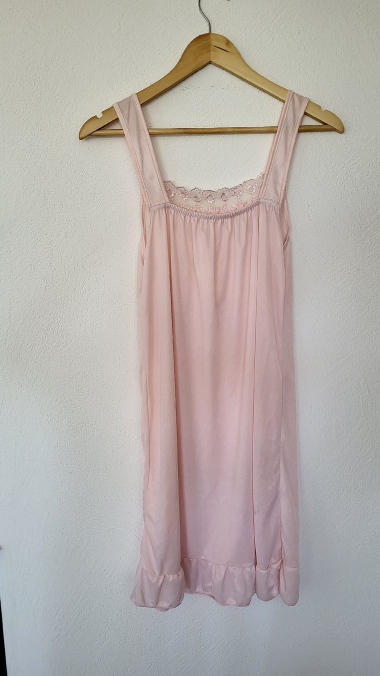 Stoffe: Vintage Rosa Nylon Spitze Set M – Gebraucht aus Schindellegi von Maidli8834 3