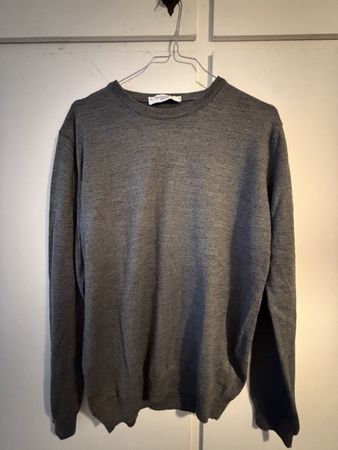 Maglioncino uomo Gazzarrini lana merino grigio taglia L