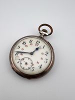 Cortebert Watch Co. Montre de poche silber 0.800 rare 