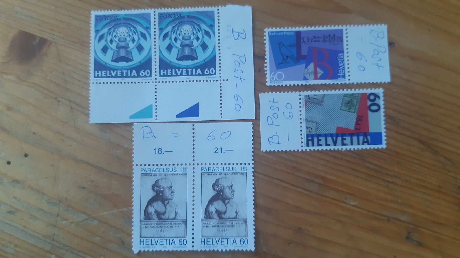 Alle Briefmarken: Briefmarken Sammlung Schweiz Diverse 60 Rappen – Neu (gemäss Beschreibung) aus Oey von Parkplatzbrocki