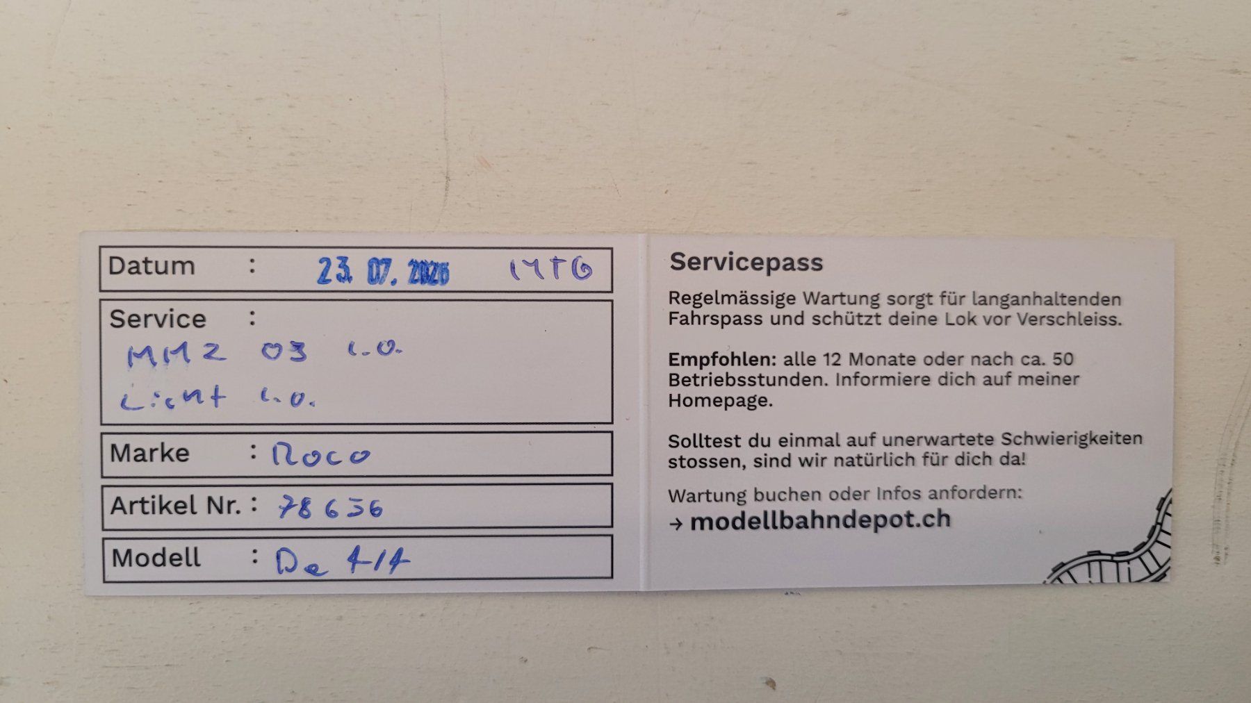 Roco Trains électriques: Spur H0 Roco 78656 SBB De 4/4 1663 AC Digital Geprüft – D'occasion à Büsserach par ModellbahnDepot 7