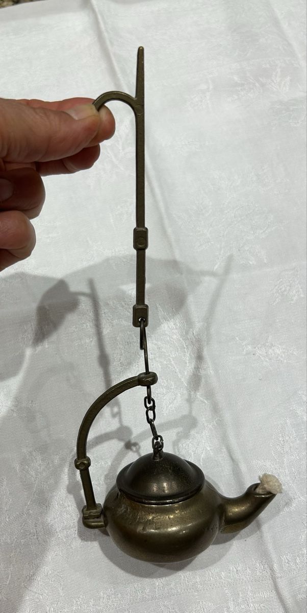 Lampes: Öllampe antik Messing  – D'occasion à Lengnau AG par Mefari 2