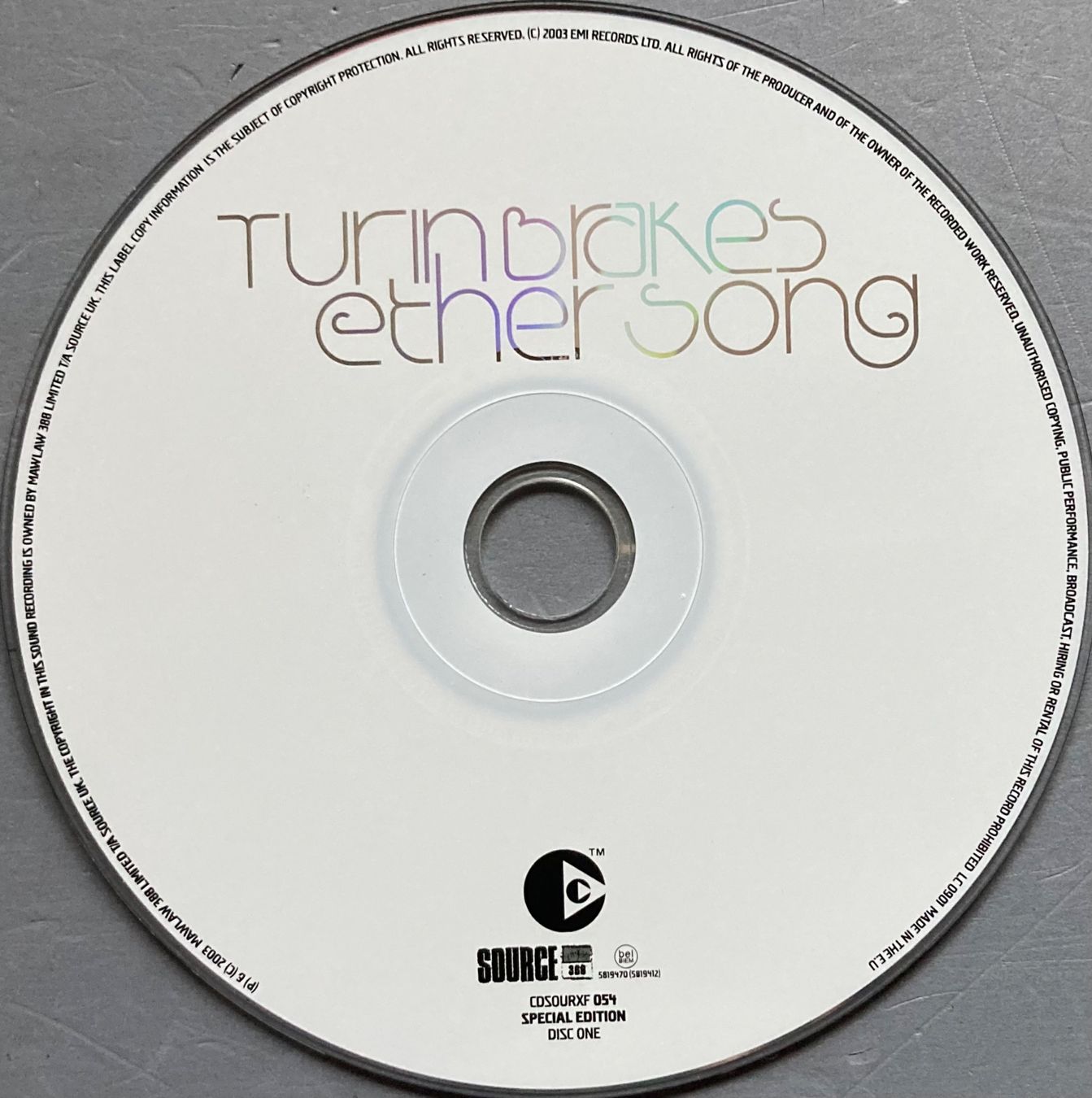 Schallplatten: TURIN BRAKES - ETHER SONG – Gebraucht aus Poliez-Pittet von Newtown-Records 4