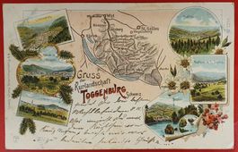 Gruss aus der Kurlandschaft Toggenburg 1901