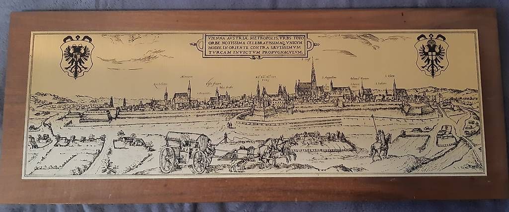 Posters & Illustrations: Panorama Wien Bild aus Messing – D'occasion à Schaan par jud_59jg 1