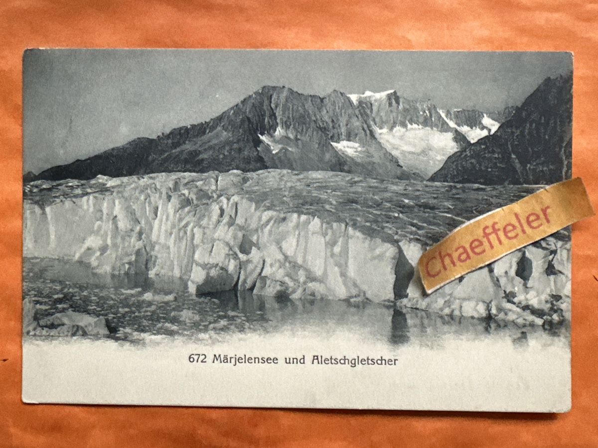 Cartes postales: Alte Ansichtskarte Märjelensee Aletschgletscher Schweiz – D'occasion à Zürich par Chaeffeler