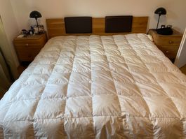 Duvet 4 saisons 240x240 double duvet de canard blanc 90 %