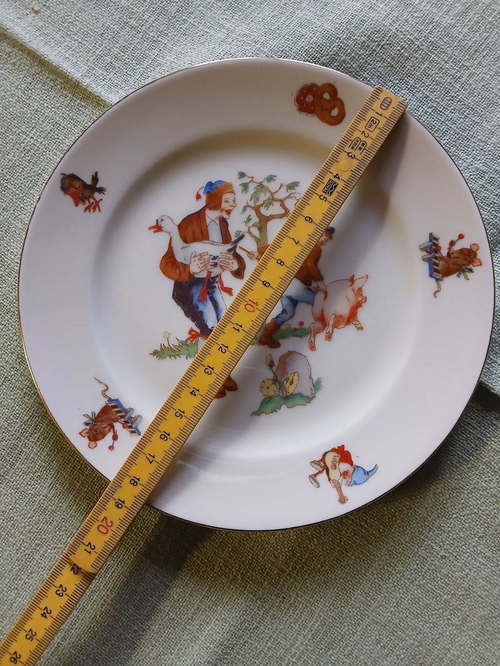 Teller: Vintage Kinderteller "Hans im Glück", KPM Germany – Gebraucht aus Hittnau von Agi010 1