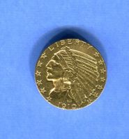 (1402) USA 5 Dollars 1910 Indianer Gold TOP