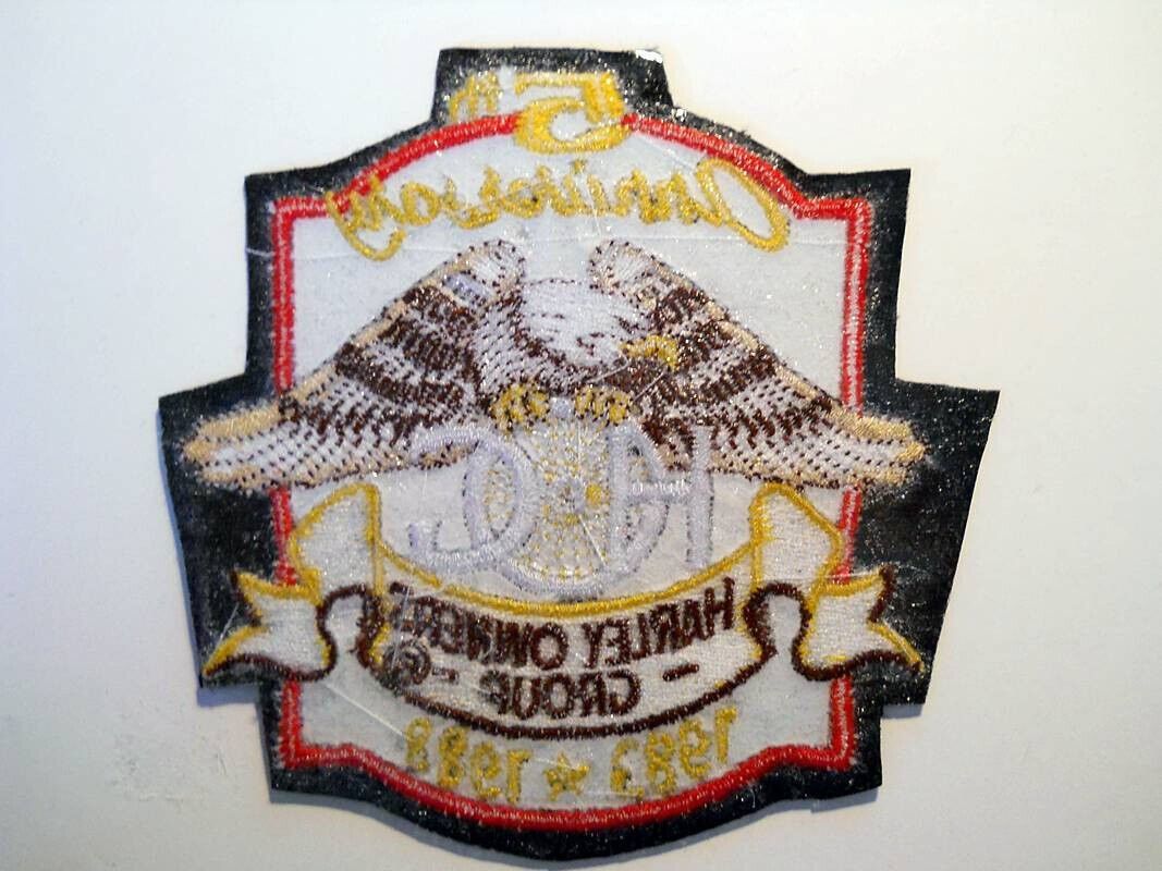 Patches: HARLEY DAVIDSON 5TH 10TH 15TH ANNIVERSARY LOT 3 HOG PATCH – Neu (gemäss Beschreibung) aus Lugano von YouWantUS 2