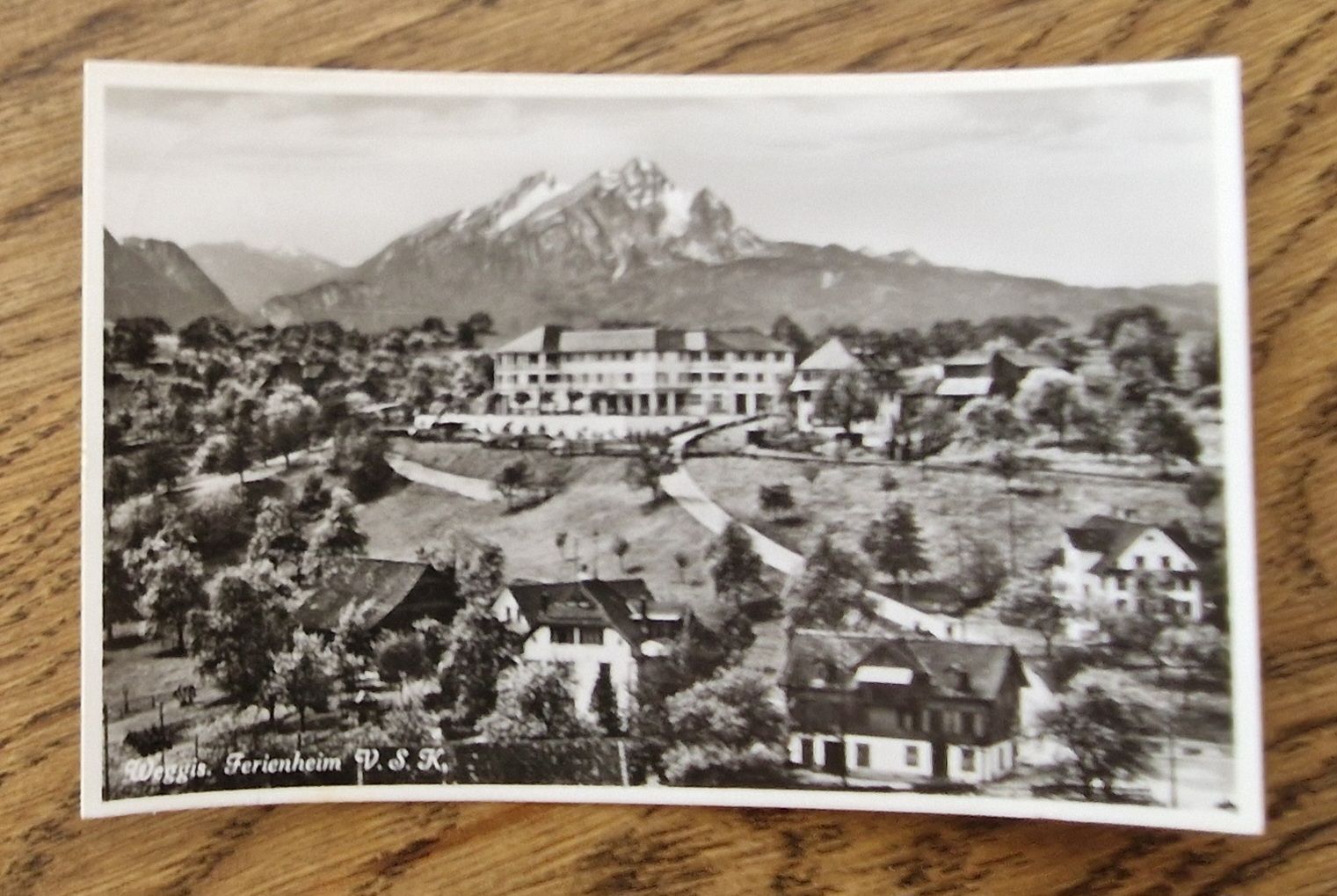 Ansichtskarten: Weggis Ferienheim 1936 – Gebraucht aus Ebikon von Donar50
