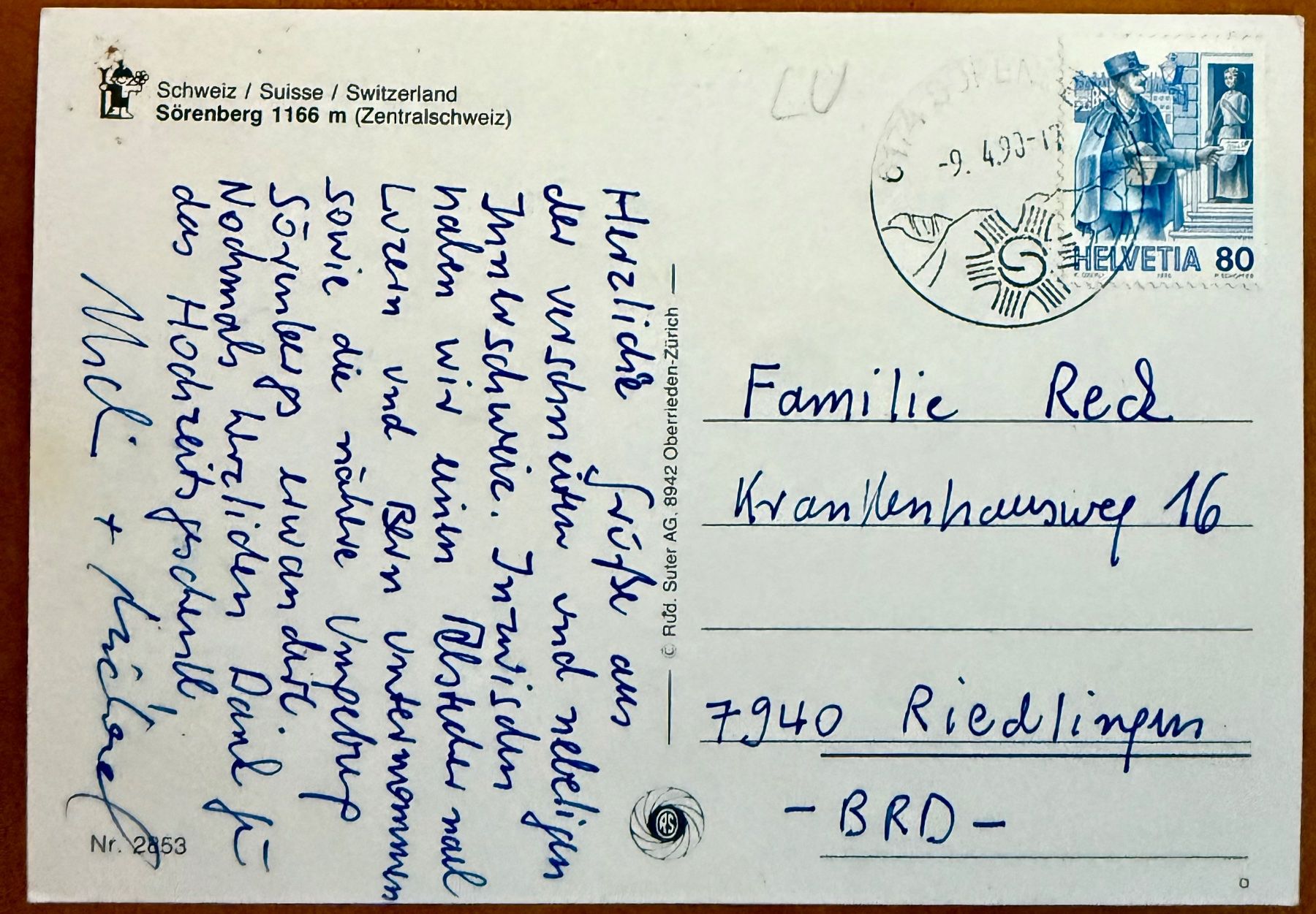 Cartoline postali: Sörenberg – Usato da Lutry venduto da Ediego 1