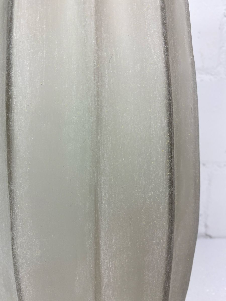 Vase & Récipients: Graue Vase mit Rillenstruktur neu 45 cm – D'occasion à sursee par trilli-tralli 2