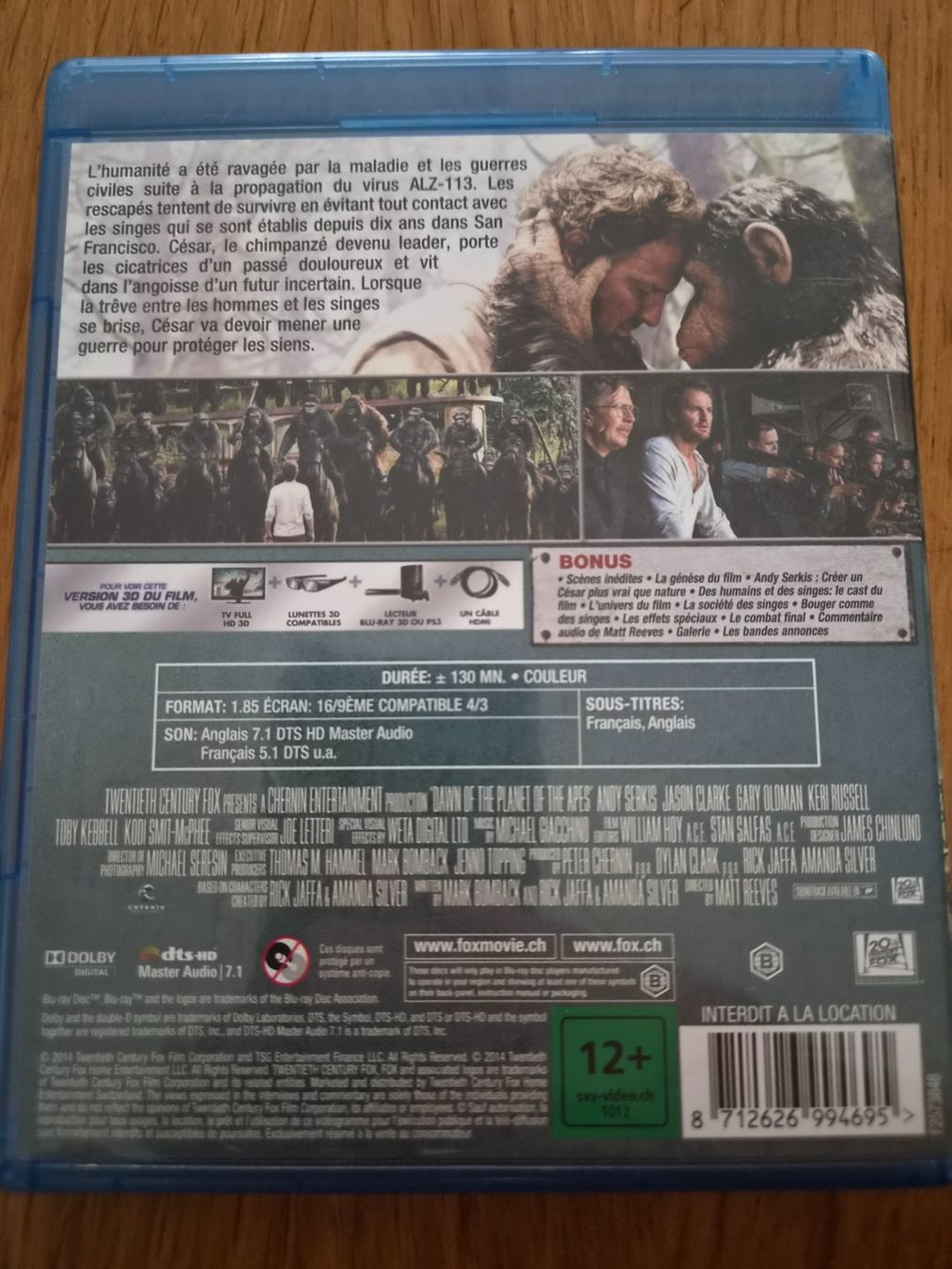 Alle DVDs: Blu-ray la planète des singes – Gebraucht aus Tentlingen von Dr_Snake 1