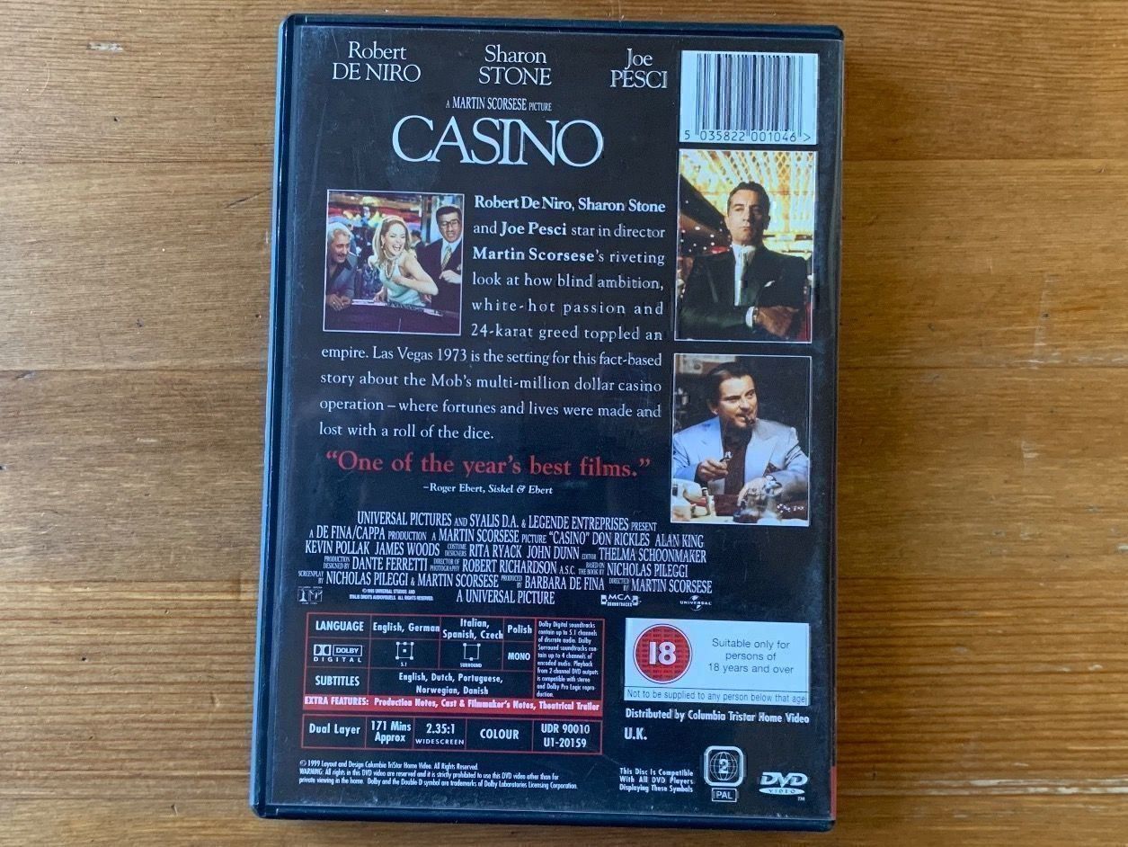 Tutti i DVDs: Casino – Usato da Stein am Rhein venduto da Karisma78 1
