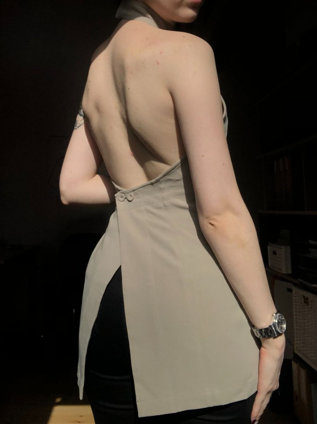 Top: Haut beige dos nu – Usato da Bulle venduto da sop_ct6x