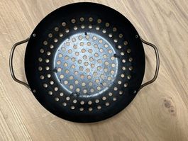 Gemüsepfanne für Grill - guter Zustand