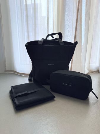 Kapten & Son Lindby Wickelrucksack Set All Black