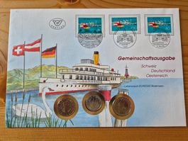 Numisbrief Geneinschaftsausgabe CH/DE/AT gemäss Bilder