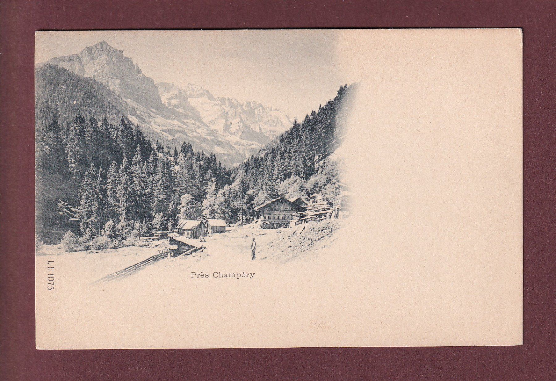 Cartoline postali: Près CHAMPERY – Usato da Pully venduto da nicecards