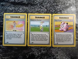 Pokemon  Base Set  1 Edition Trainer Karten rar