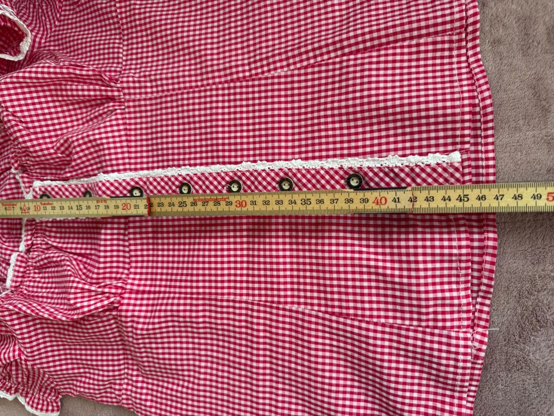 Camicette: Trachten Bluse weiss / rot kariert Gr.36/38 – Nuovo (secondo la descrizione) da Zäziwil venduto da blackpearl 4