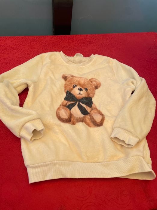 Maglioni & Felpe: Mädchen Plüsch Pullover mit Teddy Bär 134/140 – Nuovo (secondo la descrizione) da Bergdietikon venduto da antovale