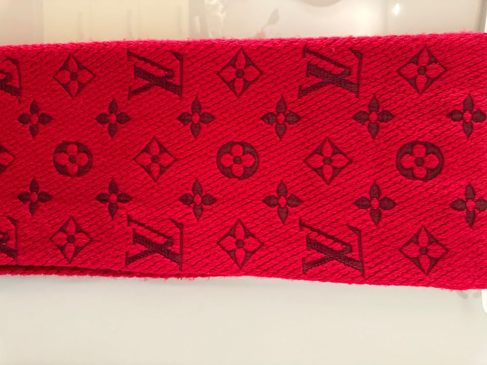 Louis Vuitton Logomania Schal Rot