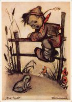 Kunst-AK, B. Hummel, Der Frosch