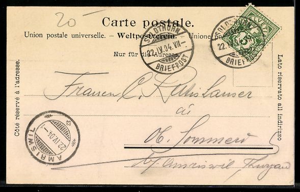 Cartoline postali: AK Solothurn, Bielthor und Burristurm – Usato da Berlin venduto da bartko-reher 1