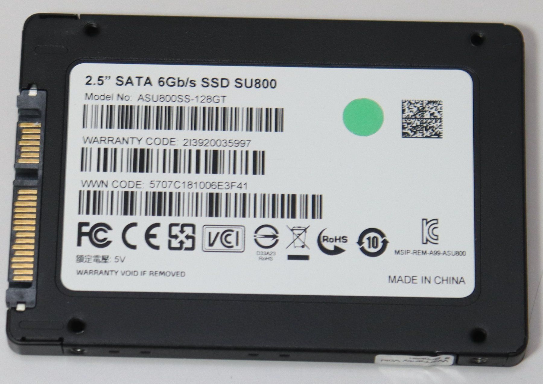 Dischi rigidi: Adata SU800 128GB 2.5" Sata SSD - funktioniert – Usato da Frick venduto da volvo850driver