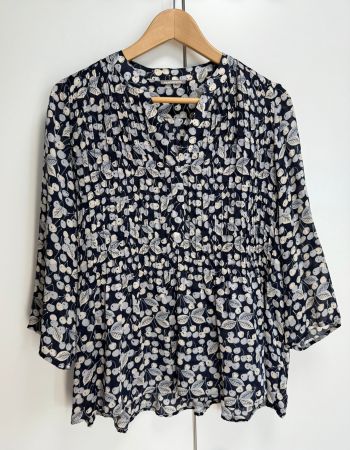 Hemisphere Damenbluse Gr. XS/S - 100% Seide