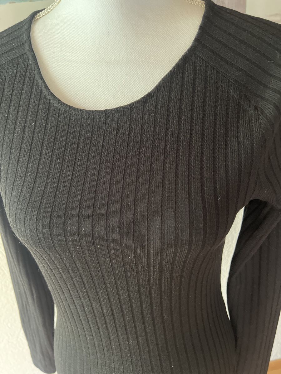 Mango Kleider: Schwarzes Mango Kleid, Rippstrick, Gr.XS – Gebraucht aus Linden von Annelie12 3