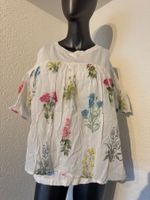 Damen Sommerbluse mit Blumenmuster, Gr M