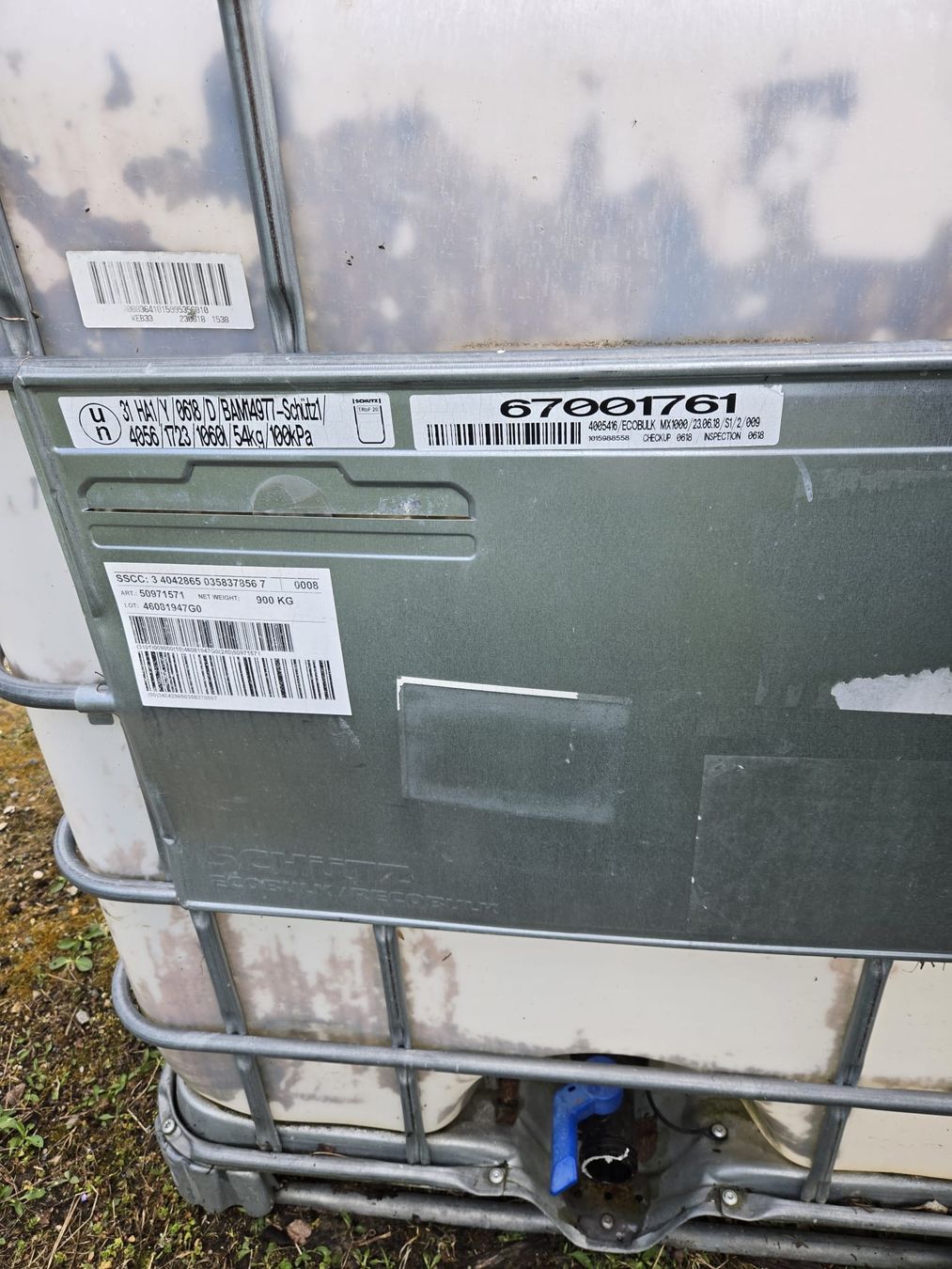 Abbeveratoi e trogoli: 1000L Wassertank IBC Container Garten Regenwasser sammeln – Usato da Rheinsulz venduto da Dred 2
