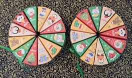 Adventskalender mit 24 Socken-Paare / Weihnachten