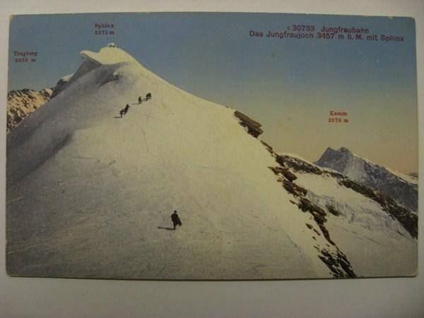 Cartoline postali: AK  Jungraujoch mit Sphinx – Usato da Gundetswil venduto da Egro01