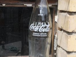 COCA COLA 1 LITER GLAS FLASCHE VINTAGE