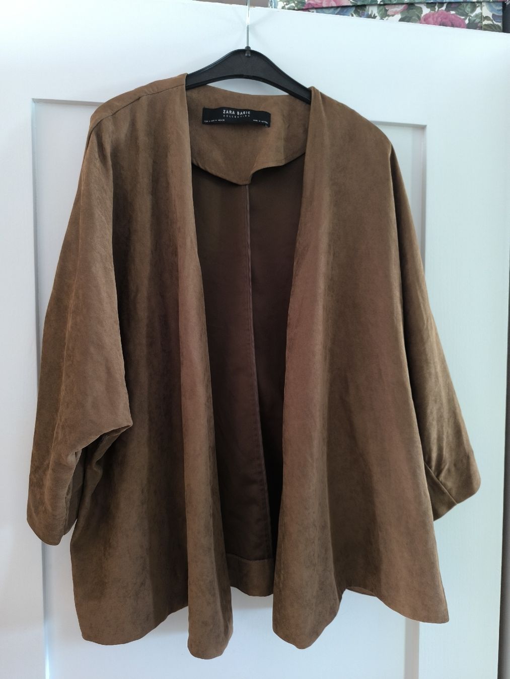 Zara Vestes: Cocnag braune  Jacke in Wildlederoptik  M/L – D'occasion à Schaffhausen par gab_v5qf 3