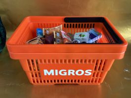 MigrosMania / 70 Stück Verkauflädeli Artikel plus 2 Chörbli