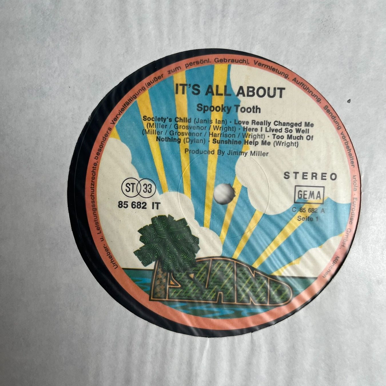 Vinyles: Spooky Tooth ‎– It's All About vinyl LP – D'occasion à Effretikon par ChrisLamberger 2